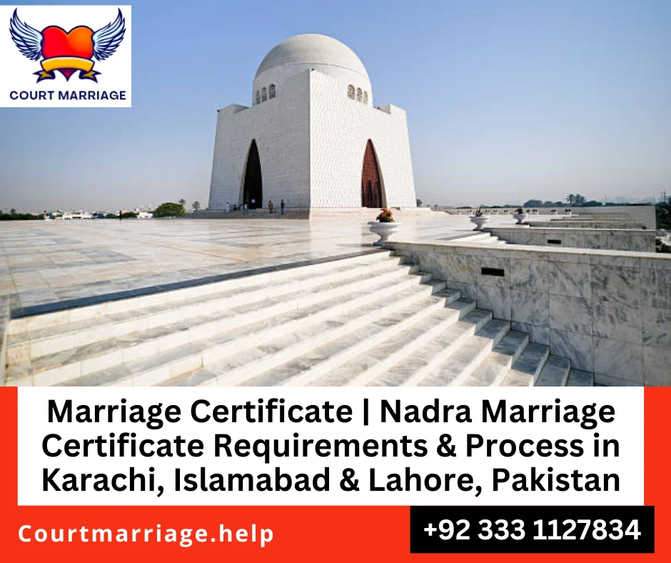 Marriage Registration Certificate in Karachi, Lahore, Islamabad